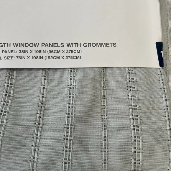 BETHANY HOTEL GROMET CURTAINS SET 108" LONG LIGHT FILTERING - Picture 3 of 7
